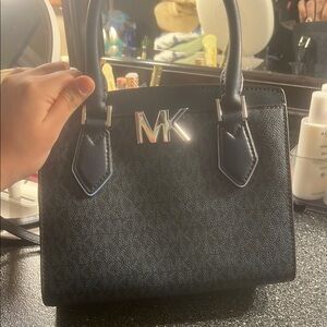 Michael Kors Black Satchel with Structured Design